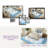 5' X 8' TPE Non-slip Bottom, Imitation Cashmere Floral Pattern Area Rug,Blue-250160672-246896513