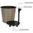 Self-Watering 13.4" Planter - Natural Color Indoor Outdoor Frost Effortless Assembly Round For And Weather Easy Procedure-2116792133