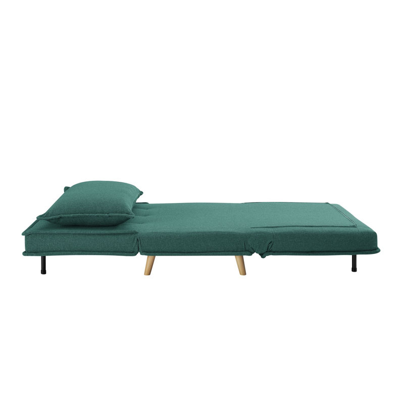 Mikell Upholstered Convertible Sleeper Accent Chair, Green