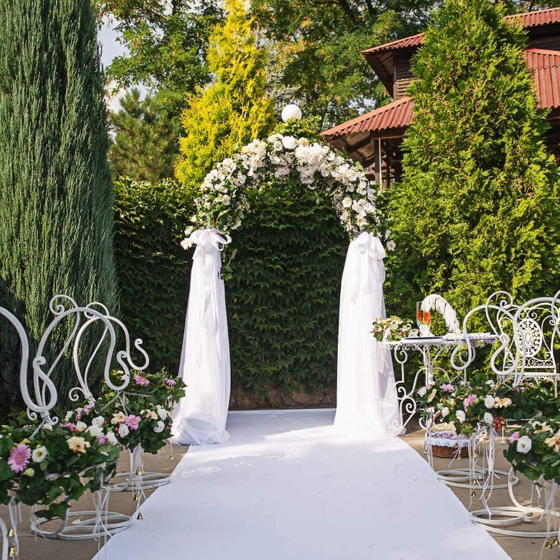 267cm H x 50cm W Metal Arched, 267cm H x 150cm W x 50cm D