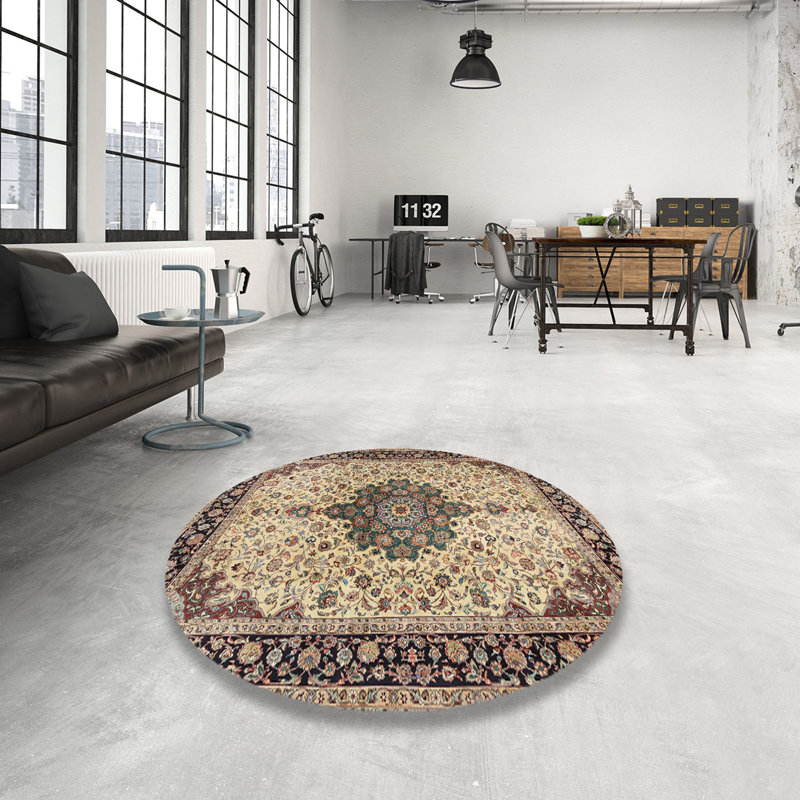 Oriental Indoor Rug, Round 4'