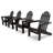 POLYWOOD Classics 4-Piece Adirondack Set-403548029