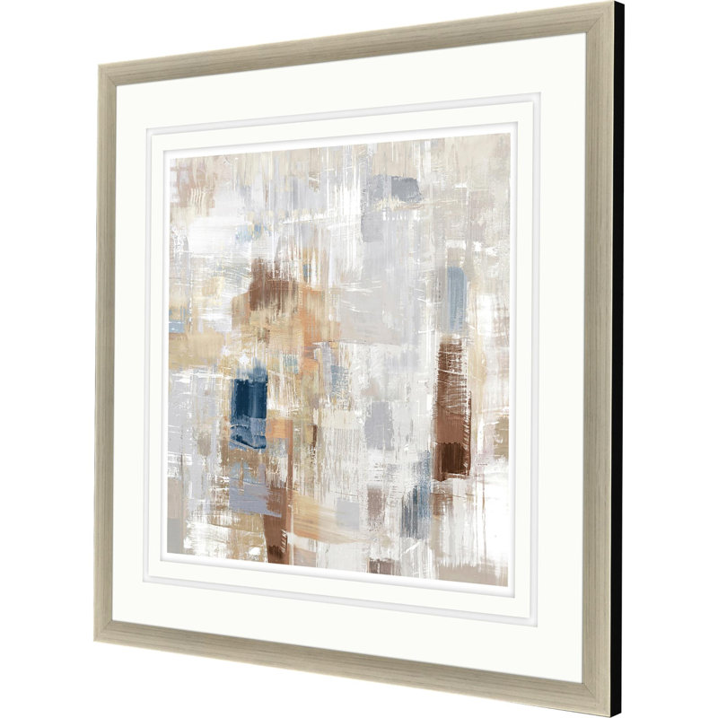 Storm Rush Silver Framed Print Wall Art