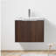 Armoire de salle de bain bol avec porte, installation flottante, 24 pouces pour petite salle de bain, 24 x 18