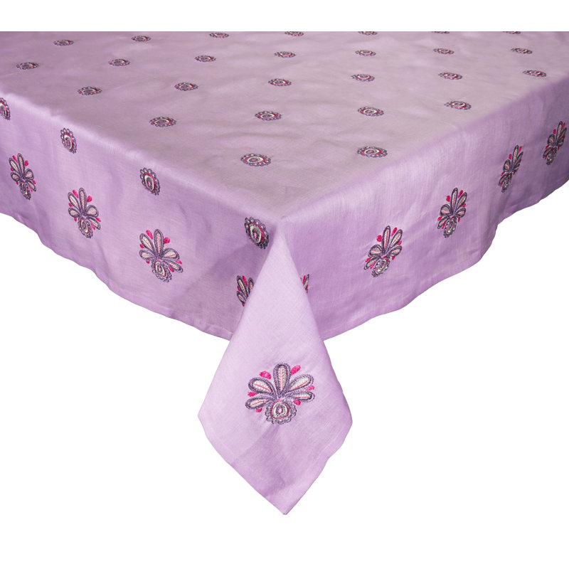 Flores Tablecloth, Purple/Pink