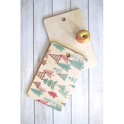 East Urban Home Dash and Ash Birch Wood Cutting Board