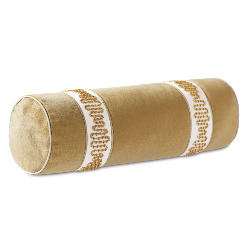 Marceau Velvet Bolster Pillow Cover & Insert