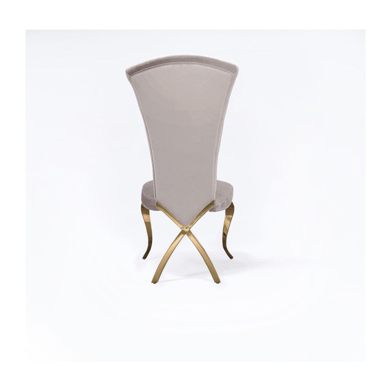 Fauteuil d'appoint en velours, Taupe