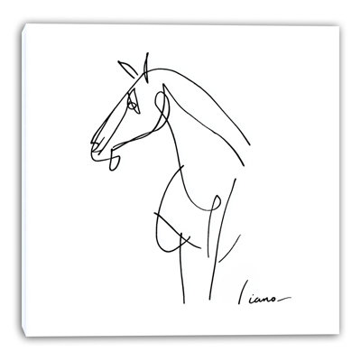 «Line Study», art mural sur toile tendue