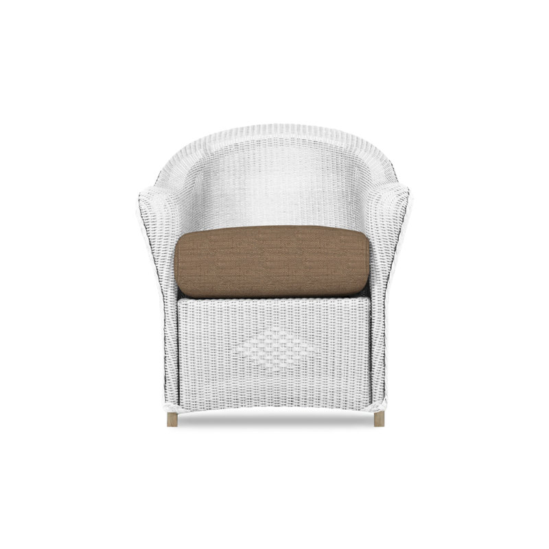 Reflections Outdoor Dining Armchair, Demo Oatmeal, White