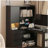 L Shaped Desk,Computer Desk with Drawers,Bookshelf & Hutch,with LED Light,Modern Corner Desk,Home Office Desk