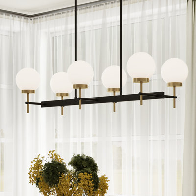 Lustre linéaire à six lumières Rigsby