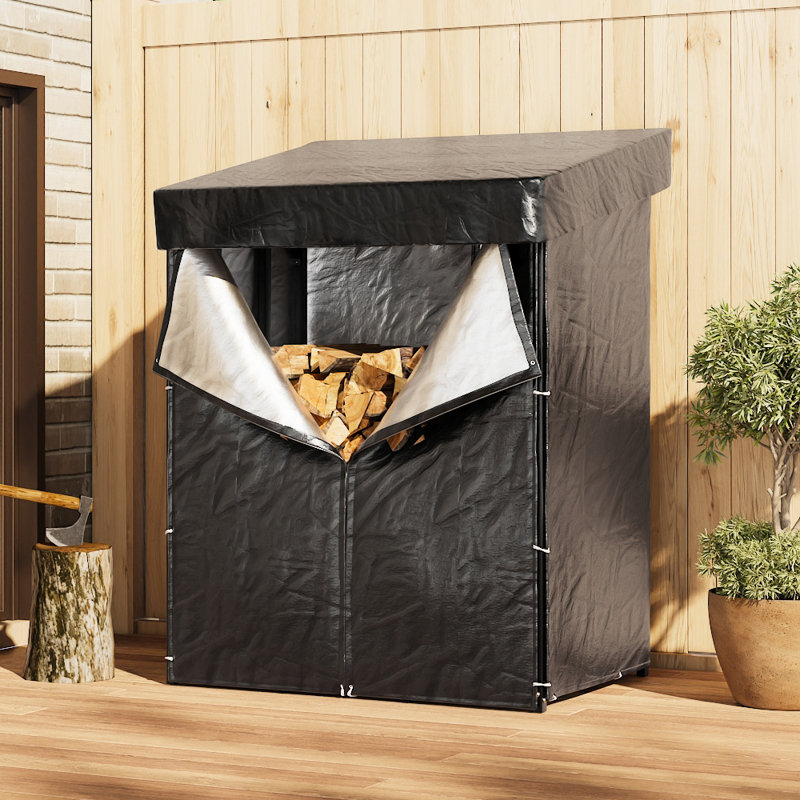 110cm W x 70cm D Metal Log Store