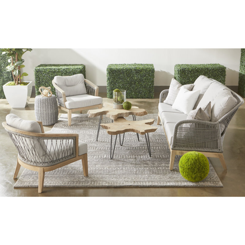 Table d'appoint en aluminium Loom, gris