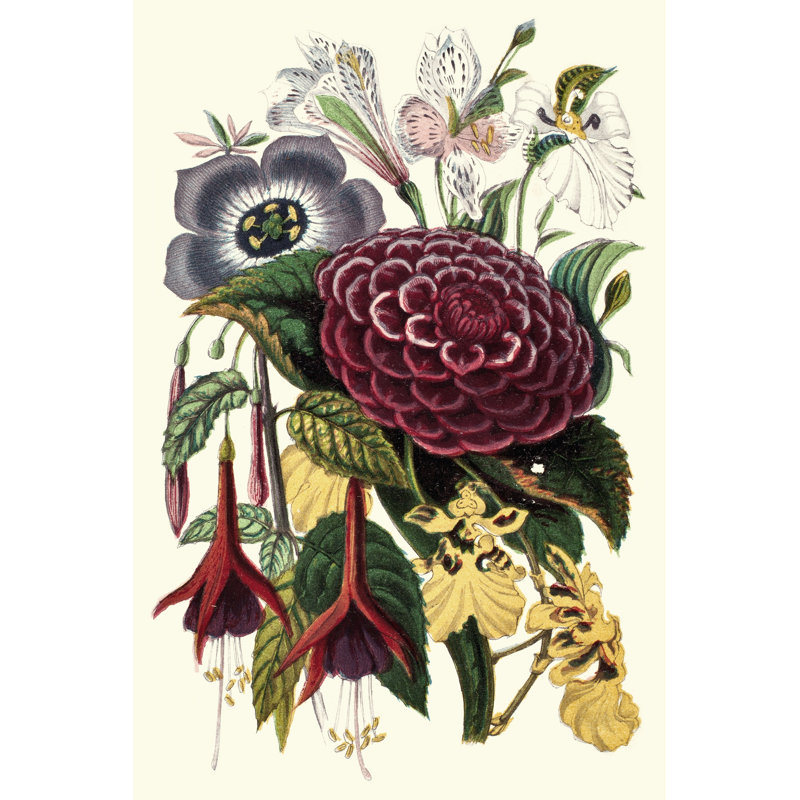 Garden Gathering II - Wrapped Canvas Painting, 46cm H x 30cm W