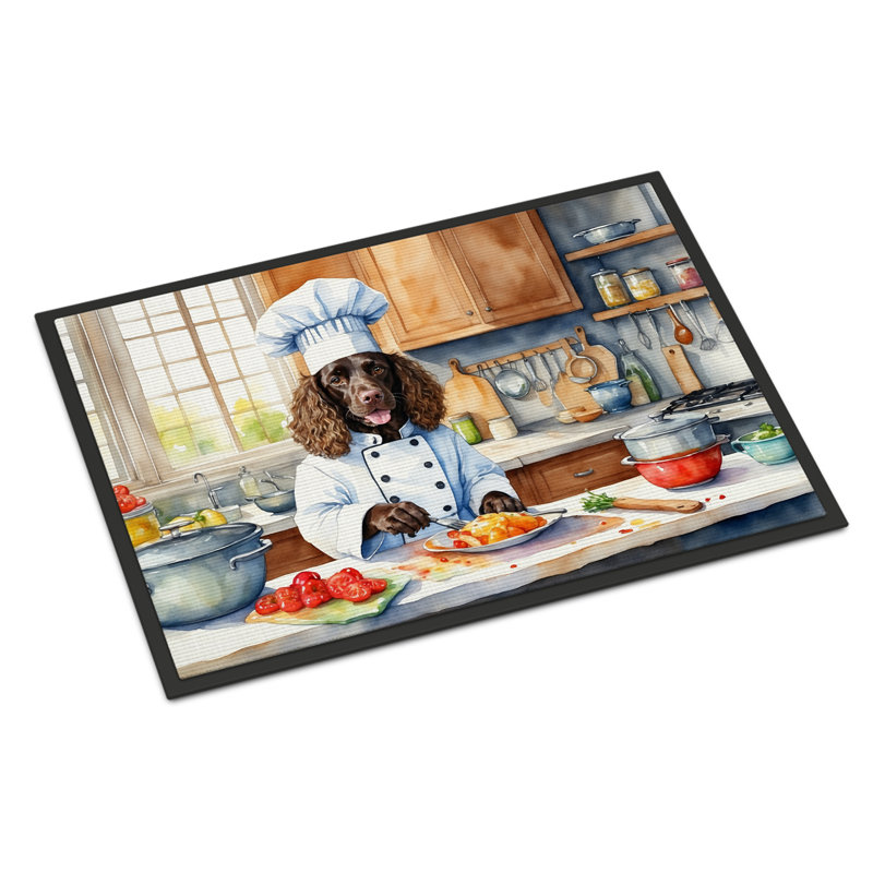 Edwinn Non-Slip Indoor Only, Outdoor Doormat, 18" W x 27" L