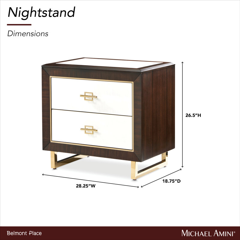 Belmont Place 2 - Drawer Nightstand