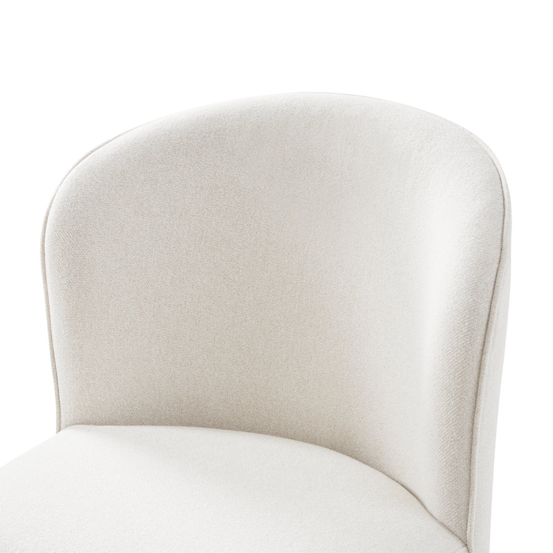 Chaise rembourrée Davia, Blanc