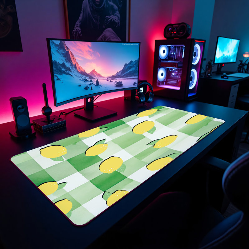 Polyester Desk Pad, 14.4x12.1