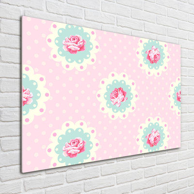 Roses - No Frame Print on Glass