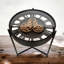 Roman Numeral Metal Quartz movement / Crystal Tabletop Clock in Gold Black