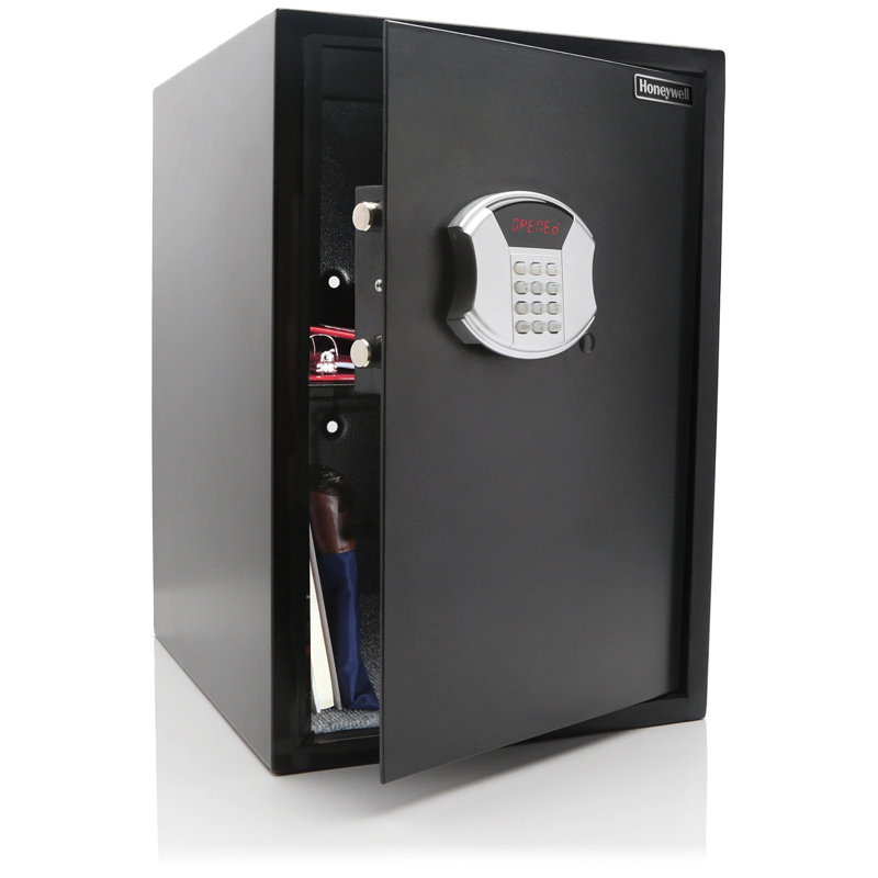 Large Black Steel Security Safe with Digital Lock and LED Display