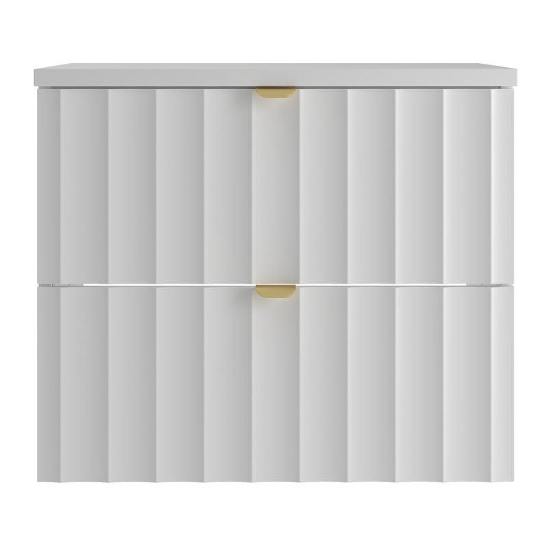 Ahmid Wall Mounted Required Bathroom Storage Furniture Set, Grey
