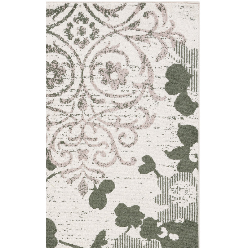 Tapis à motif floral Braizlee, Rectangle 4 pi x 6 pi
