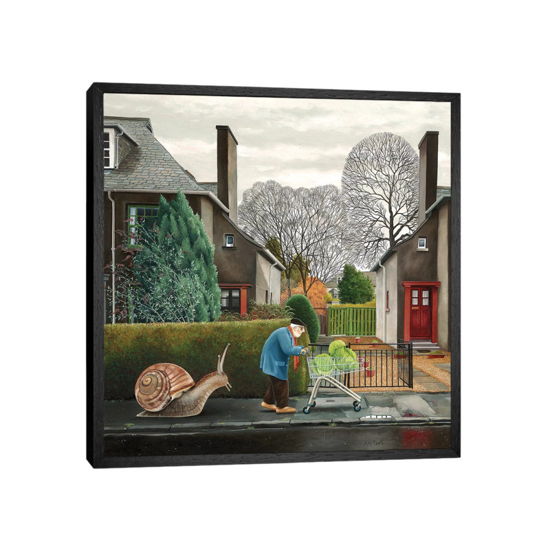 Sprouts by Vicky Mount - Painting on Canvas, Black Framed, 93.98 cm H x 93.98 cm W