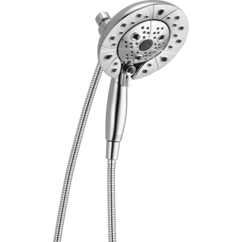Pomme de douche double 2,5 GPM avec technologie H2Okinetic, Chrome
