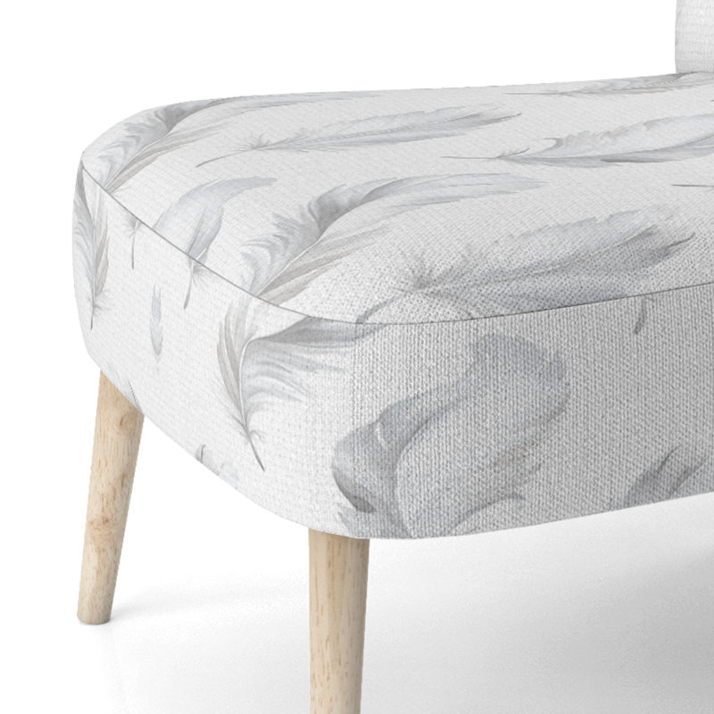 Chaise rembourrée French Country, Chaise d'appoint sans accoudoirs