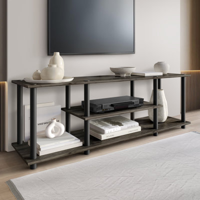 Easy Twist Assembly 3-Tier TV Stand In Dark Grey