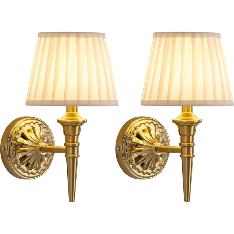 Cordless Gold Wall Sconces