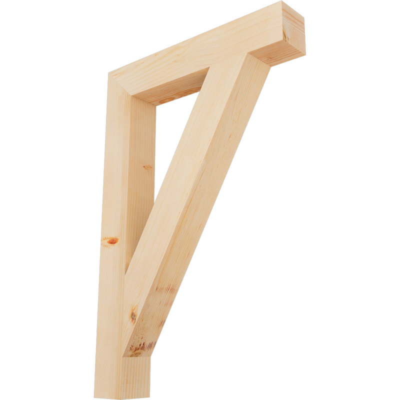 Traditional Block Bracket, Douglas Fir (Smooth), 36" H x 3.5" W x 24" D