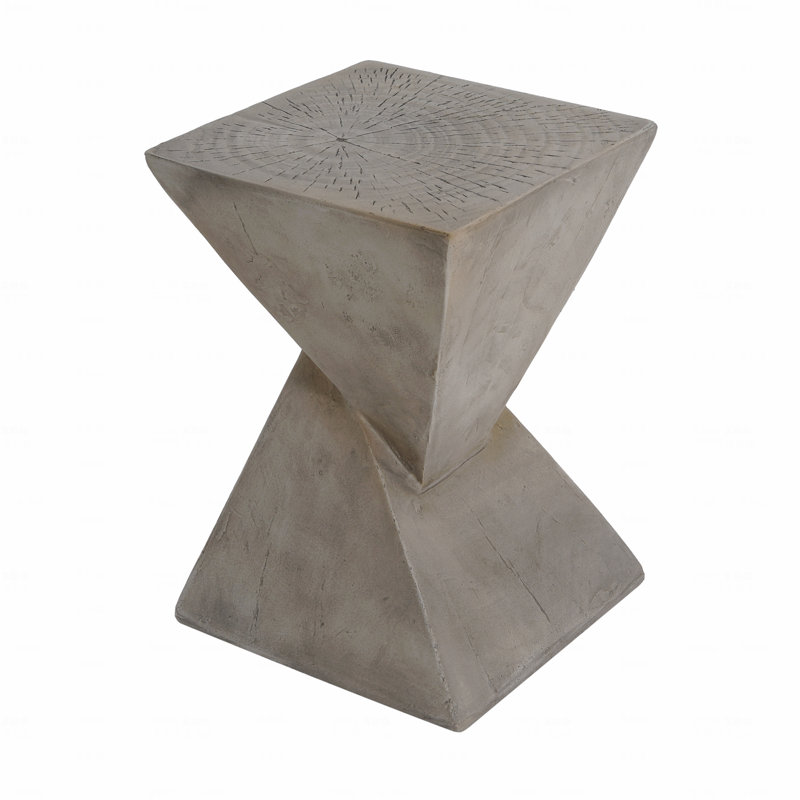 Modern Patio Side Table, Stylish Center Table Compatible With Living Room, Bedroom, Or Office, Gray
