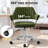  Chandler Velvet Upholstered Easy 3-Step Installation Desk Office Chair for home office-113607769