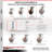 4 Piece Phenolic Caster Set