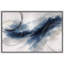 Abstrait bleu marine fluo, dessin au trait, impression de giclée sur toile encadrée-126055063-126055064