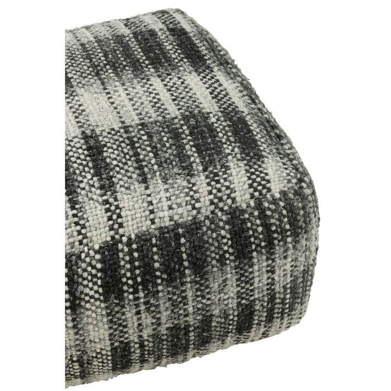 Spring / Summer 2024 60cm Wide Round Plaid Pouffe Ottoman