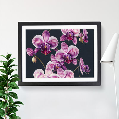 Sparkling Orchid Flowers - Framed Print