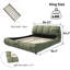 Très grand lit plateforme tapissier Green Green-1023493891