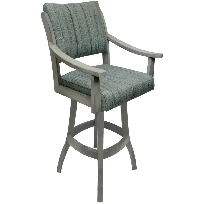 Tabouret pivotant Bellamy, Siège Watusi Aquatint / structure ET, Tabouret de bar (siège d’une hauteur de 34 po)