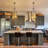4-Light Dimmable Dimpled Glass Pendant