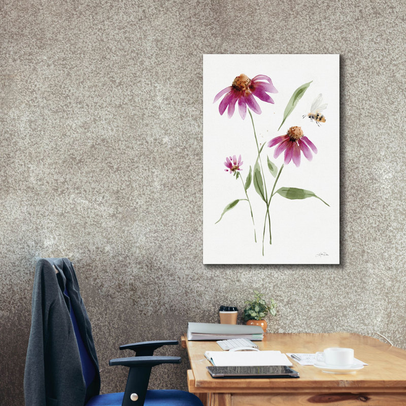 «Wild For Wildflowers 5» par Katrina Pete, art mural sur toile, H 40 po x l 26 po x P 1,5 po