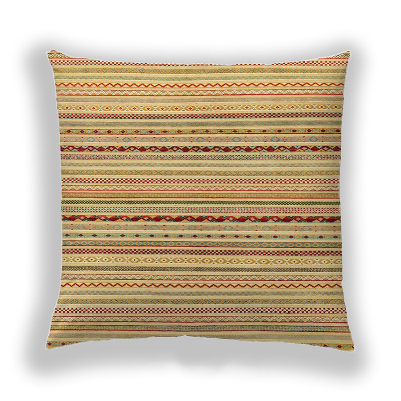 Abstract Reversible Throw Pillow, Microsuede