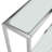 Modern Silver 56" Slim Console Table with Tempered Glass Top-998484978