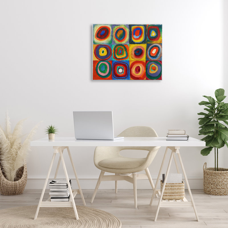 "Kandinsky Classic Circles", art mural par one1000paintings, H 24 po x l 30 po