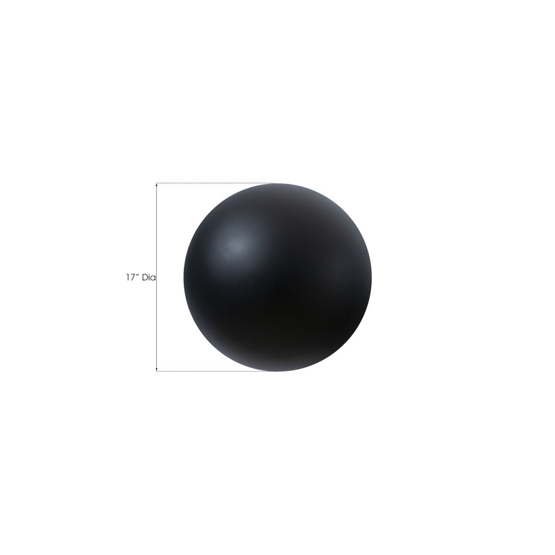 Ball on the Wall Décor, 17" H x 17" W x 17" D