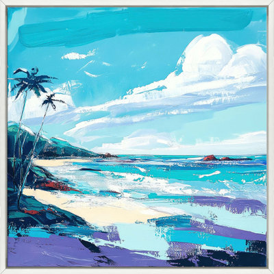 Waves & Fronds 5 - Framed