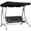 Nhek 3 - Person Metal Porch Swing with Stand
